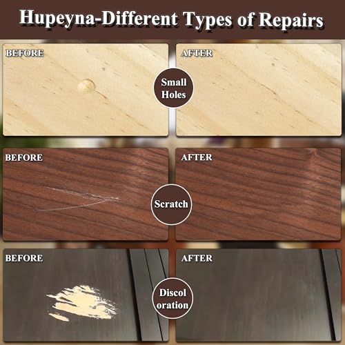 Kit de Reparación de Madera, 12 Rellenos de Color, para Muebles, Rayones, Grietas, Manchas y Descoloración en Muebles, Puertas, Gabinetes, Pisos y - imagen 6