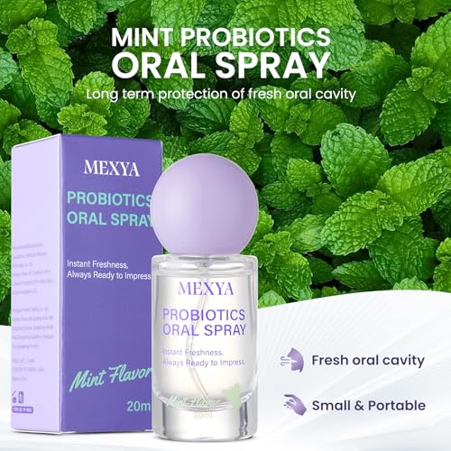 Paquete de 2 Aerosoles MEXYA Probioticos para Mal Aliento - Spray Bucal Verdadero Fresco con Ingredientes Naturales, Duradero y Portátil - imagen 4