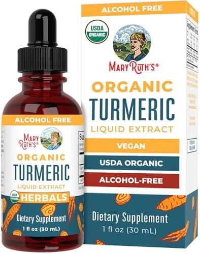 Extracto Líquido de Cúrcuma Orgánica MARYRUTH'S | Sin Azúcar | Orgánico USDA | Suplemento de Cúrcuma | Sin OGM | Sin Gluten | Vegano | Tintura Sin - imagen 1