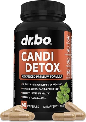Suplemento Detox Candida Cleanse para Hombres y Mujeres - Kit de Cápsulas de Soporte Candi Detox, Probioticos y Ácido Caprílico Natural - imagen 1