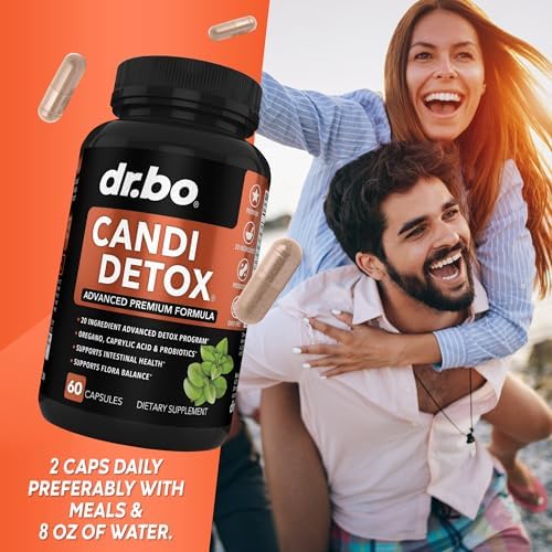 Suplemento Detox Candida Cleanse para Hombres y Mujeres - Kit de Cápsulas de Soporte Candi Detox, Probioticos y Ácido Caprílico Natural - imagen 7