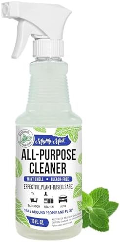Limpiador Multiusos en Spray Mighty Mint – A base de plantas, para cocina, baño y hogar – Elimina grasa, suciedad y mugre - Aroma a menta, 16 oz - imagen 1