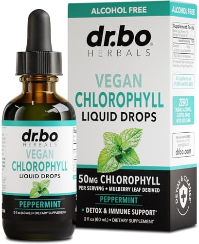Gotas Líquidas de Clorofila para Desintoxicación Corporal - Suplemento Vegano de Clorofila Líquida, Apoyo Energético e Inmunológico, Desodorante - imagen 1