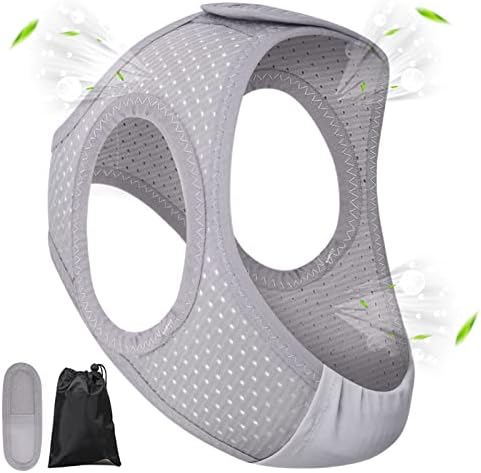 Cinta Anti Ronquidos Forzacx - Correa Ajustable y Cómoda para CPAP, Reduce Eficazmente los Ronquidos, Color Gris - imagen 1