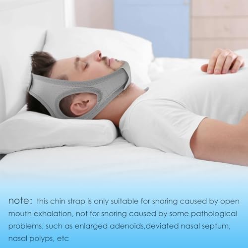 Cinta Anti Ronquidos Forzacx - Correa Ajustable y Cómoda para CPAP, Reduce Eficazmente los Ronquidos, Color Gris - imagen 3