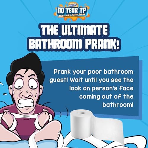 Papel Higiénico de Broma Gagster No Rasgable - Rollo de TP Irrompible, Broma Práctica para Adultos y Niños, Broma de Día de los Inocentes, 1 Rollo - imagen 3