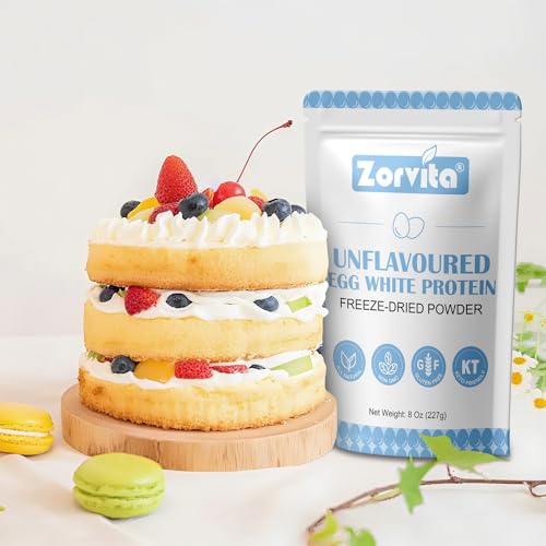 ZORVITA Polvo de Clara de Huevo Liofilizado Sin Sabor, 8 Oz (227g), Sin Aditivos, Libre de Gluten y No Transgénico - imagen 7