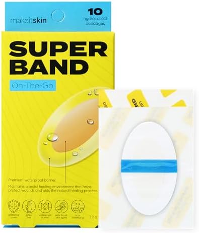 SUPERBAND On-The-Go | Curitas Hidrocoloides Impermeables (2.2 x 1.4 in) | Sanación Rápida para Ampollas, Raspones y Picaduras | ros Auxilios Ultra - imagen 1