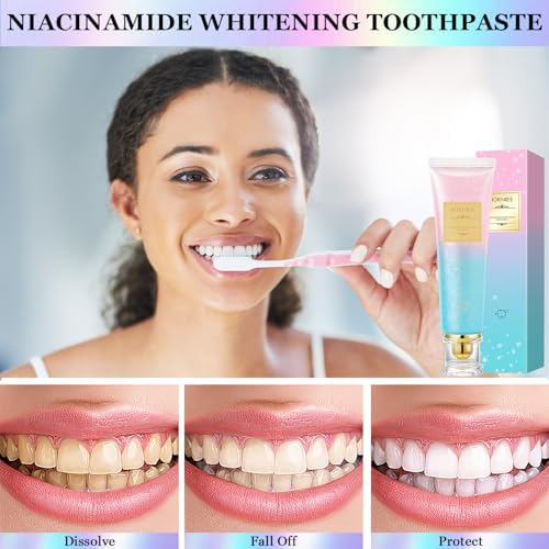 Pasta de Dientes Niacinamida 2PCS, Blanqueadora Intensiva, Aliento Fresco, Elimina Manchas Dentales - imagen 6