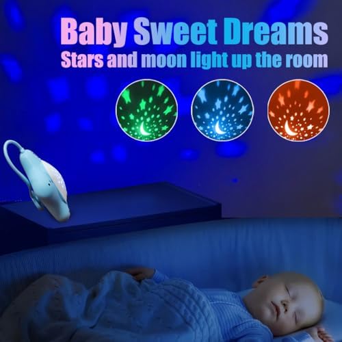 Máquina de Sonido Blanco Portátil para Bebés, Soporte Recargable con Proyector y Luz Nocturna para Sueño Profundo, Música Calmante para Viajes y Cunas - imagen 2