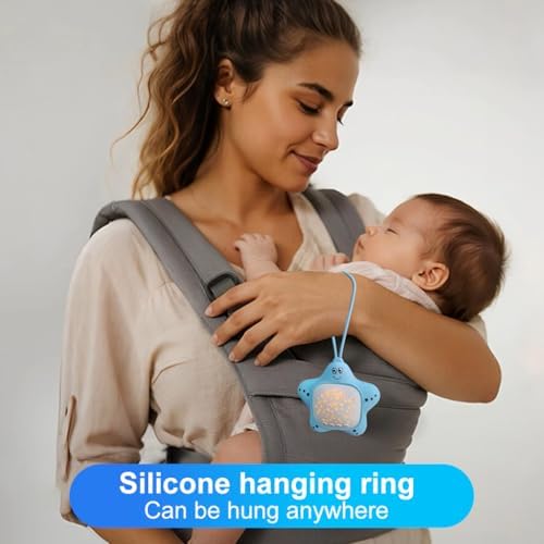 Máquina de Sonido Blanco Portátil para Bebés, Soporte Recargable con Proyector y Luz Nocturna para Sueño Profundo, Música Calmante para Viajes y Cunas - imagen 7