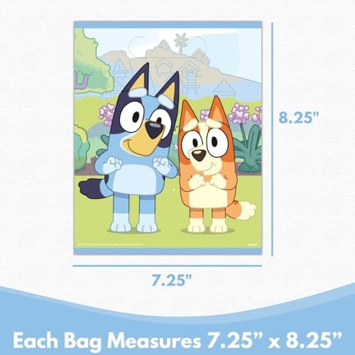 Set de Suministros para Fiesta de Cumpleaños Bluey - Incluye 24 Bolsas de Plástico y Lista de Verificación - Decoraciones para Fiesta Bluey - imagen 2