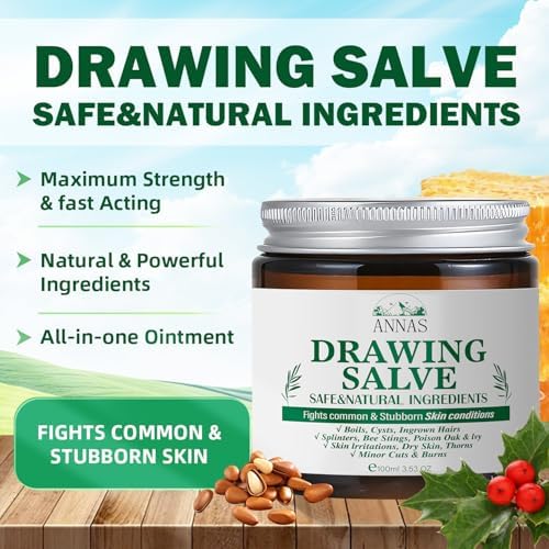 Ungüento Dibujo para Vello Encarnado, Forúnculos y Quistes, Máxima Potencia, Acción Rápida para Remover Astillas, Picaduras de Insectos y Abejas - imagen 3