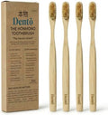 Juego de 4 Cepillos de Dientes de Cerda de Jabalí y Bambú Dento - Cerda Premium con Queratina - 100% Biodegradables - Sin Nylon ni Plástico - Diseño - imagen 1
