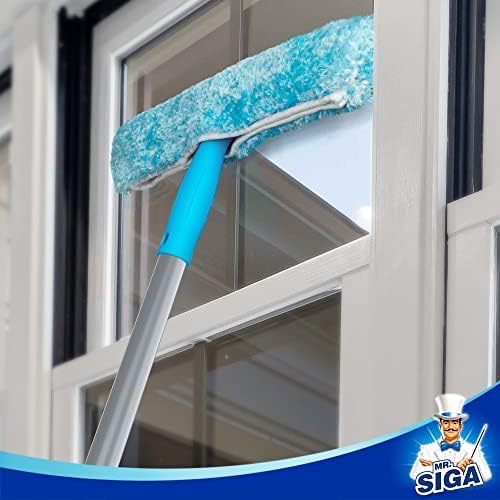 Polo Extensible MR.SIGA de 54.3 pulgadas, Ajustable, 4 Piezas de Aluminio para Limpiaparabrisas de Ventanas - imagen 5