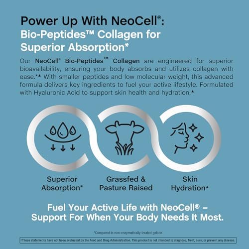 Cápsulas de NeoCell Colágeno Peptídico | 90 Unidades | Con Ácido Hialurónico | Hidratación de la Piel | Absorción Superior | Suplemento Avanzado - imagen 5