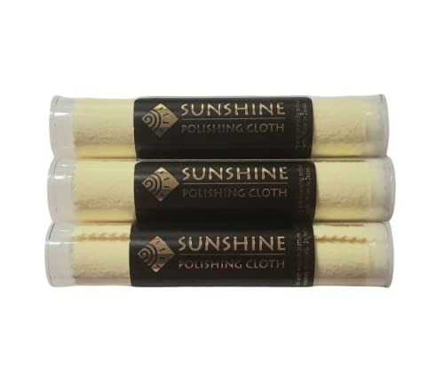 Paquete de 3 Paños de Pulido Sunshine para Limpiar Joyería de Plata, Latón, Oro y Cobre - imagen 1