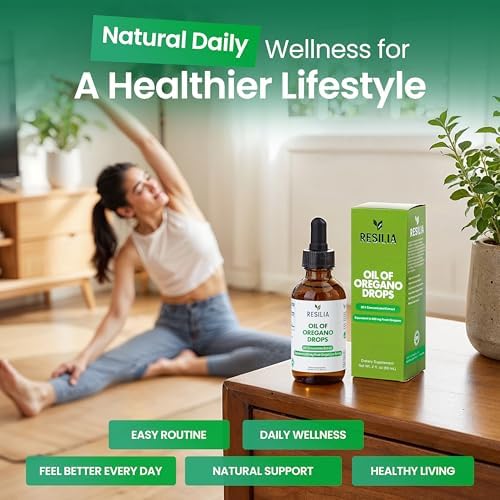 Gotitas de Aceite de Orégano Premium Resilia – Alta Potencia 34mg por Porción – Fórmula Herbal Antioxidante para Apoyo Inmunológico – No GMO, - imagen 3