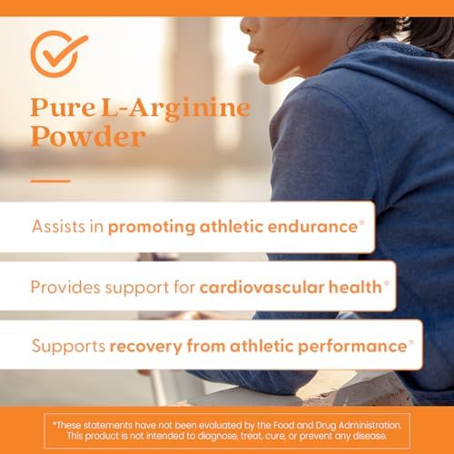 Doctors Best Polvo Puro de L-Arginina - Suplemento para Hombres y Mujeres, Apoya Niveles de Óxido Nítrico y Salud Cardiaca, 10.6 oz, Libre de Gluten, - imagen 5