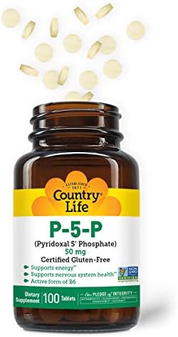 Suplemento de Vitamina B6 P-5-P de Country Life – Fosfato de Piridoxal-5-Bio disponible para Energía, Sistema Nervioso y Crecimiento de Glóbulos - imagen 2