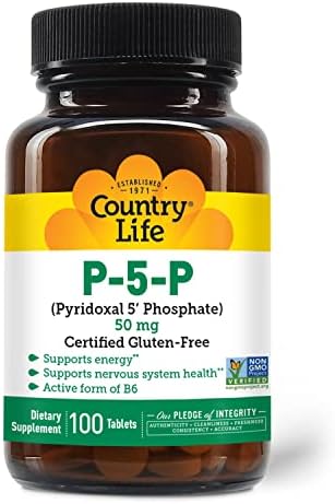 Suplemento de Vitamina B6 P-5-P de Country Life – Fosfato de Piridoxal-5-Bio disponible para Energía, Sistema Nervioso y Crecimiento de Glóbulos - imagen 3
