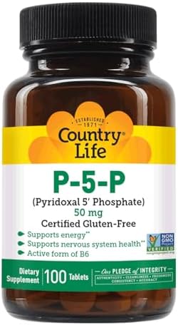 Suplemento de Vitamina B6 P-5-P de Country Life – Fosfato de Piridoxal-5-Bio disponible para Energía, Sistema Nervioso y Crecimiento de Glóbulos - imagen 4