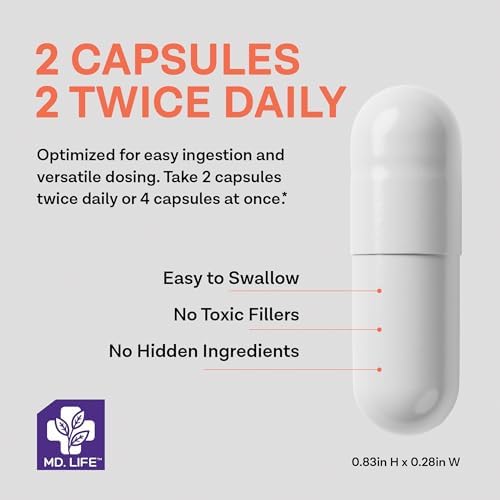 Suplemento de Potasio, Magnesio, Zinc y Calcio MD. Life - 120 Cápsulas - Apoya la Salud Ósea y Muscular - Promueve la Absorción de Calcio y la - imagen 3