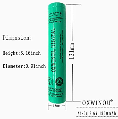 Batería Recargable OXWINOU Compatible con Streamlight 75175 y 75375 para Stinger y Synergy SDFL-C852 - Paquete de 1 - imagen 4