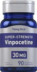 Piping Rock Vinpocetina 30mg | 90 Cápsulas | Suplemento de Alta Potencia | Sin OGM, Libre de Gluten - imagen 1