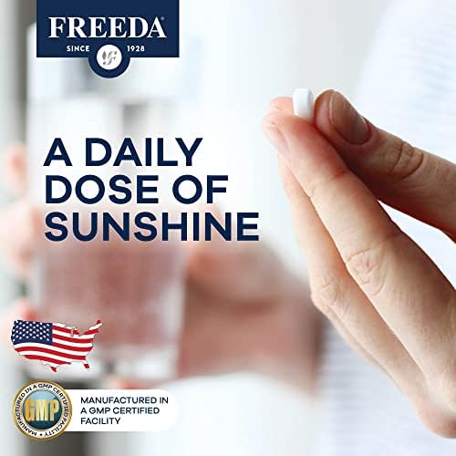FREEDA Vitamina D2 2000 IU – Suplemento Vegano para Huesos y Sistema Inmunológico – 100 Tabletas Pequeñas de Ergocalciferol D2 - imagen 6