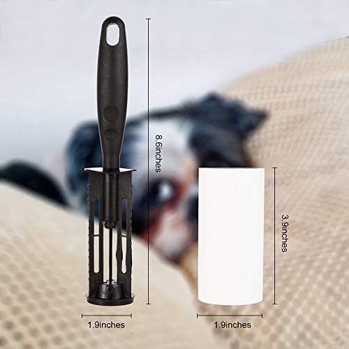 Rodillos para Pelusa COMMEMA Extra Pegajosos, Set Quitapelusas para Mascotas, 2 Mangos con 4 Recargas, 240 Hojas para Perros y Gatos, Ropa y Muebles - imagen 6