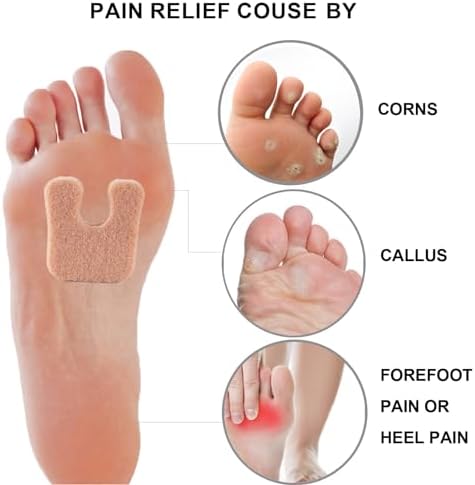 Almohadillas para los pies con molesquina gruesa - 20 piezas de almohadillas para metatarsos - Para callos, talones y más - imagen 2