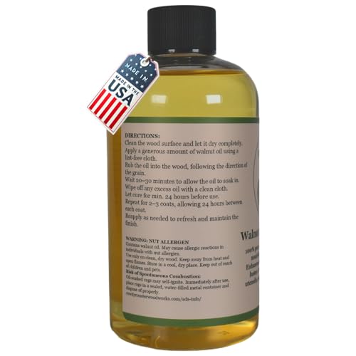 Aceite de Nuez Refinado para Utensilios de Cocina de Madera - Acabado Premium, Acondicionador y Sellador, Seguro para Alimentos, Duradero, Color - imagen 4