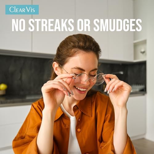 Toallitas de Lente Prehumedecidas ClearVis – 400 Toallitas Envuelta Individualmente, Limpieza Sin Rayas para Gafas, Teléfonos, Cámaras, Binoculares y - imagen 2