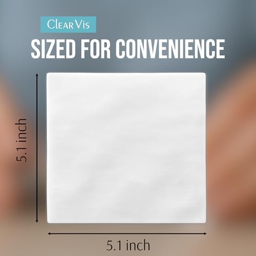 Toallitas de Lente Prehumedecidas ClearVis – 400 Toallitas Envuelta Individualmente, Limpieza Sin Rayas para Gafas, Teléfonos, Cámaras, Binoculares y - imagen 7