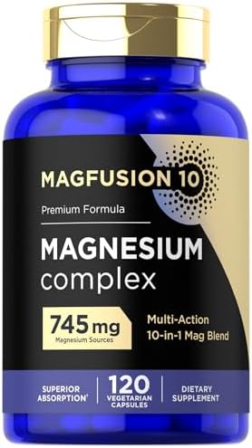 Suplemento Magfusion-10 de Complejo de Magnesio 745mg | 120 Cápsulas | Mezcla 10 en 1 | Vegetariano, No GMO, Sin Gluten - imagen 1