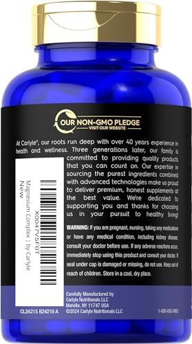 Suplemento Magfusion-10 de Complejo de Magnesio 745mg | 120 Cápsulas | Mezcla 10 en 1 | Vegetariano, No GMO, Sin Gluten - imagen 3