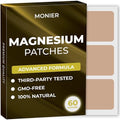 Parche de Magnesio MONIER (Paquete de 60) - Parche Natural 100% para Hombres y Mujeres - Con Calcio - Soporte para Músculos y Huesos, Relajante - - imagen 1
