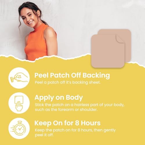 Parche de Magnesio MONIER (Paquete de 60) - Parche Natural 100% para Hombres y Mujeres - Con Calcio - Soporte para Músculos y Huesos, Relajante - - imagen 2