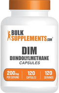 Cápsulas DIM de BulkSupplements.com - Diindolilmetano para Hombres y Mujeres, 200mg, Sin Gluten, 1 Cápsula por Porción, 120 Contenidos - imagen 1