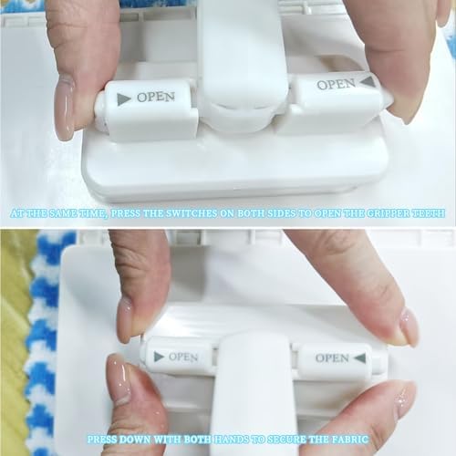 Mopa Mini Snap Grip 2026 Mejorada, Mopa Automática Sin Contacto, Incluye 1 Mopa y 5 Paños Reutilizables - imagen 8