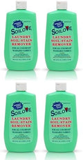 Soilove Quitamanchas Líquido para Ropa – 4 Botellas (16oz) – Poderoso Prelavado para Sangre, Grasa, Tinta, Hierba, Comida y Más – Concentrado a Base - imagen 1