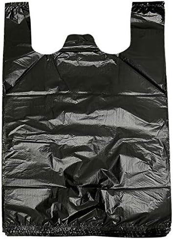 Bolsas de Basura Negras YYaaloa de 100 Pcs con Asas - 14x22 Super Resistentes de 1.8mil para Oficina, Picnic, Cocina y Uso en Gran Cantidad - imagen 1