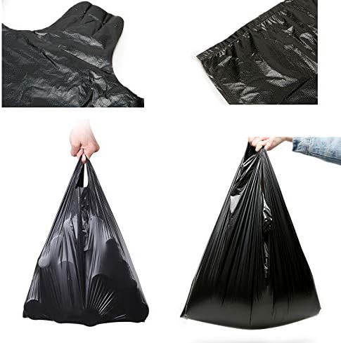 Bolsas de Basura Negras YYaaloa de 100 Pcs con Asas - 14x22 Super Resistentes de 1.8mil para Oficina, Picnic, Cocina y Uso en Gran Cantidad - imagen 3