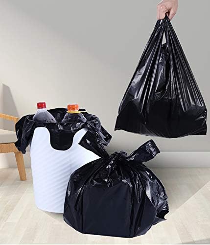 Bolsas de Basura Negras YYaaloa de 100 Pcs con Asas - 14x22 Super Resistentes de 1.8mil para Oficina, Picnic, Cocina y Uso en Gran Cantidad - imagen 6