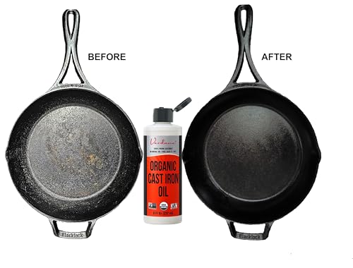 Aceite y Acondicionador para Sartenes de Hierro Fundido Verdana – Grado Alimenticio, Orgánico, Derivado de Coco, Sin Aceite Mineral – Kosher, No GMO, - imagen 4