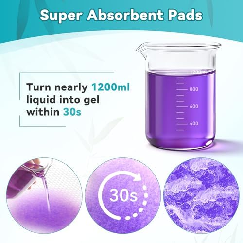 Pañales Absorbentes Desechables para Inodoro Portátil, 120 Piezas, Con Gel Absorbente | Controla Olores y Previene Salpicaduras - imagen 2
