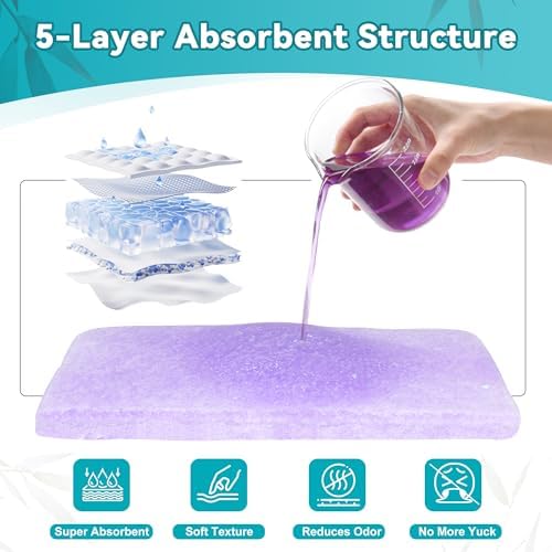 Pañales Absorbentes Desechables para Inodoro Portátil, 120 Piezas, Con Gel Absorbente | Controla Olores y Previene Salpicaduras - imagen 3