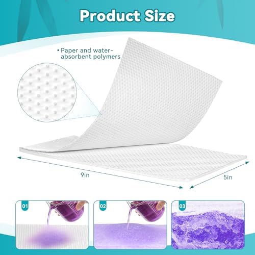 Pañales Absorbentes Desechables para Inodoro Portátil, 120 Piezas, Con Gel Absorbente | Controla Olores y Previene Salpicaduras - imagen 7