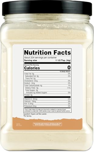 Nutricost Fibra de Avena Orgánica (1.8 Libras) Avena Molida - 3 Gramos de Fibra Dietética, USDA Orgánico - imagen 6
